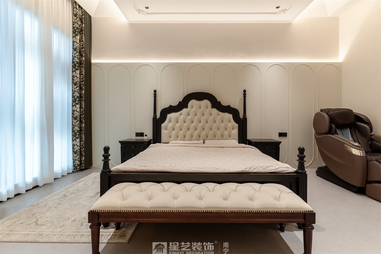 盛世江山300平中古風(fēng)臥室裝修完工實(shí)景圖