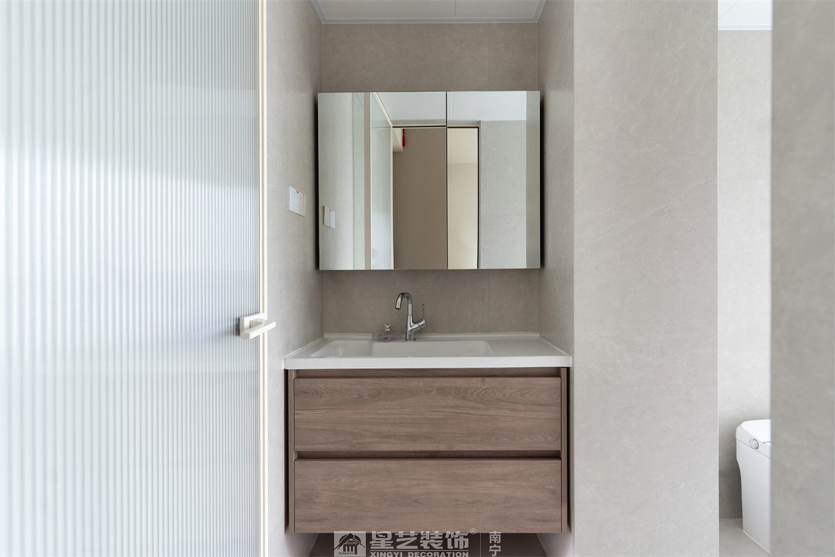 金科博翠山180平中古風(fēng)裝修衛(wèi)生間完工實(shí)景圖